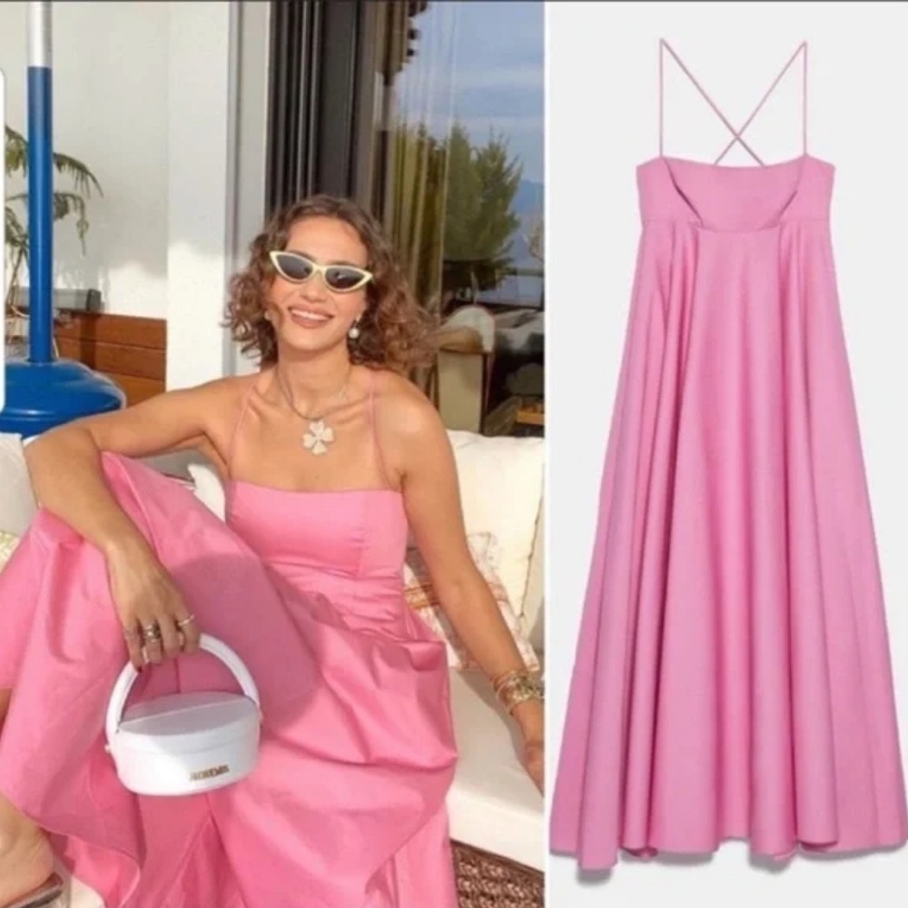 Zara Strapless Pink Dress - NWT